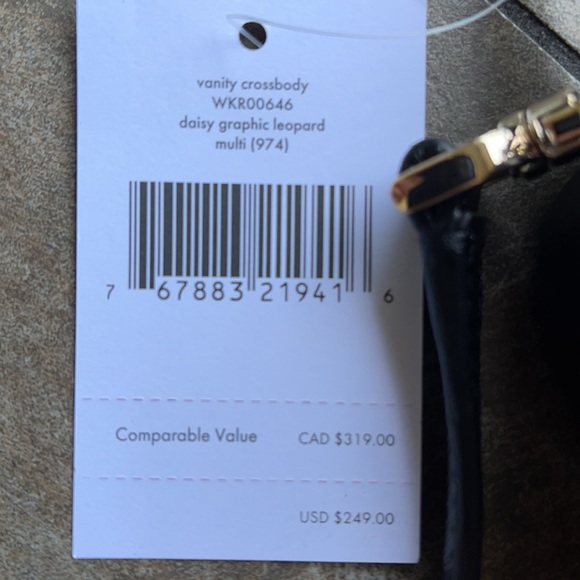 Kate Spade daisy graphic leopard vanity crossbody - Picture 5 of 16